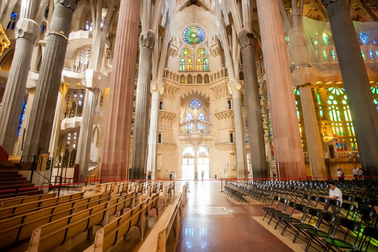 Sagrada Familia intérieur nef principale